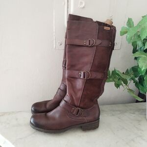 Pikolinos leather knee high boots,9.5 EU 41